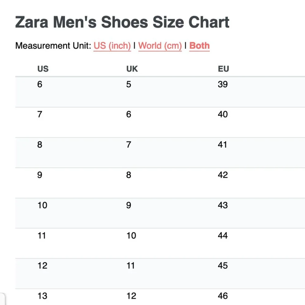 Zara men leather